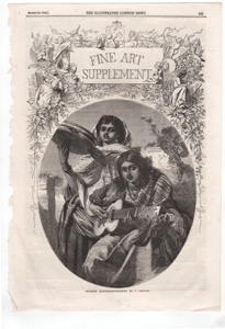 antique music prints (19th century)